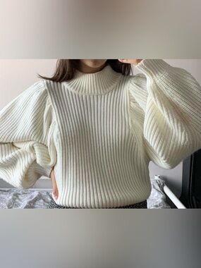 ASOS Knit Sweater With Bell Sleeves